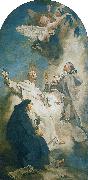 PIAZZETTA, Giovanni Battista Saints Vincenzo Ferrer, Hyacinth and Louis Bertram oil painting artist